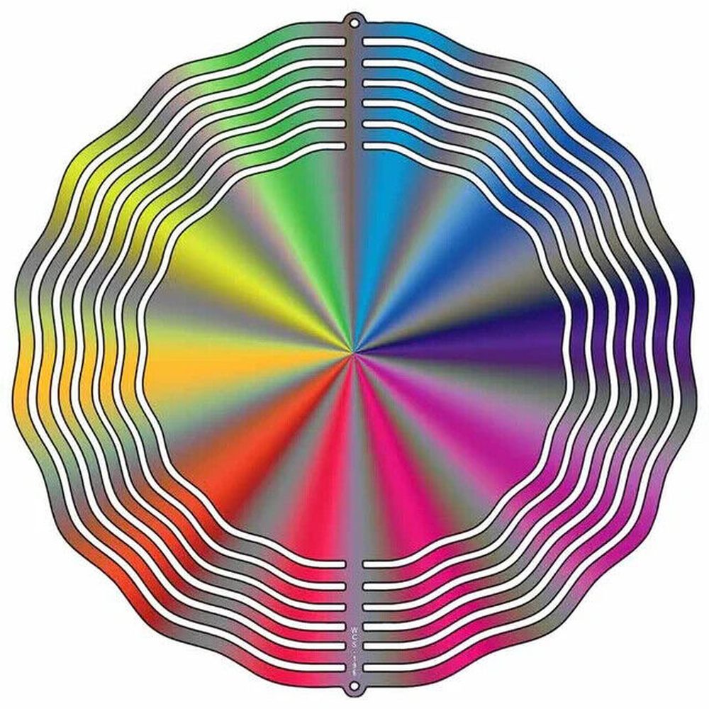 10" Metal Rainbow Wind Spinner 360 swivel hook Garden Lawn Yard Decor Home & Garden:Yard, Garden & Outdoor Living:Décor:Windmills & Wind Spinners Style Your Walls